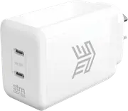 STM 35W Dual Port USB-C & USB-C - White
