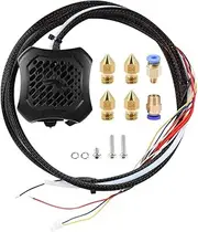 Official Creality Ender 3 V2 Full Assembled Hotend Kit, Nozzle Kit Full Set, Effective Heating and Cooling System, Comes with 0.4mm Nozzle + PC4-M6 Fittings + PC4-M10 Fittings 3D Printer Accessories