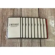 10x 10 Givenchy L'Interdit Eau De Parfum EDP 1ml 0.03oz Sample Travel Size