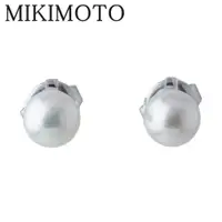 在飛比找蝦皮購物優惠-Mikimoto 耳環 珍珠 18k wg Akoya 日本