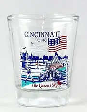 Cincinnati Ohio Great American Cities Collection Shot Glass Glassware