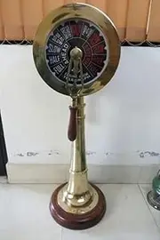 Ship Engine Telegraph 40" Collectible with Wooden Base Functional Ring
