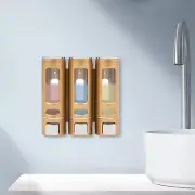 400ml 3 Pack Hotel Shower soap Dispenser, Wall-mounted Shampoo Dispenser Hotel