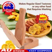 Wooden Tostonera Plantain Press Banana Smasher Maker for Fried Plantains AU