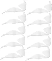 Operitacx 10pcs Mask Nose Strip Nose Bridge Bar Anti Fog Nose Pads Anti Fog Treatment Nose Bridge Clip Inner Nose Bridge with Tape Nose Strips Mask Bridge Accessories White