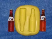Bottles Silicone Fondant Push Mold Food Safe #950 Cake Gumpaste Resin Clay Wax