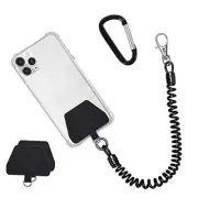 Phone Lanyard Tether with Patch, Universal Stretchy Straps and Phone Case