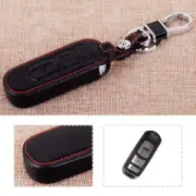 4BTN Leather Remote Key Case Cover FOB Bag Chain fit for Mazda 3 6 CX7 CX9 MX-5