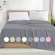 Rohi Microfibre Double Flat Sheet Grey – Comfy Soft & Breathable Flat Bed Sheet – Anti Allergy & Durable Top Sheets for Hotels, Bedrooms & Guest Rooms – Easy Care Layer Sheet (Grey, 228 x 255cm)