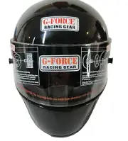 New G-Force Racing Gear Carbon Fiber Pro Motorcycle Helmet SA2010 Size M Black