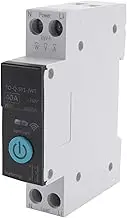 40A Tuya Single Phase Din Rail WIFI Smart Energy Meter Power Consumption Monitor KWh Wattmeter,Black with Metering