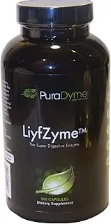 PuraDyme LiyfZyme Plant Based Digestive Enzyme Supplement - 500 Veggie Capsules. By Lou Corona
