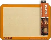 Silpat AE420295-07 Premium Non-Stick Silicone Baking Mat 11-5/8"" x 16-1/2"", Orange