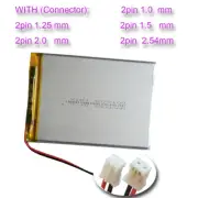 3.7V 3000mAh 11.1Wh Replacement Li-Polymer Li Lipo Battery 4070100 JST 2Pin