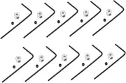 [TEHAUX] 9 Sets Splitter Nozzle Secure Pin Enamel Pin Backs Locking Backs for Lapel Pins Pin Backs Locking Lapel Pins Securer Cord Tie Pin Badge Locking Clasp Pin Keeper Back Cover Wrench