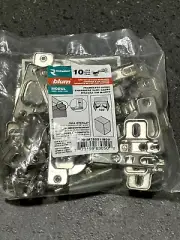 10 Pack Blum Frameless 100 Degree Full Overlay European Style Hinge Self Closing