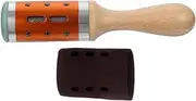 Ipetboom Moxibustion Massage Roller with Oak Handle Multifunctional Eye Moxa Stick for Relief and Relaxation Durable and Jade Moxibustion Tool for Men and Women Random Color