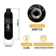 TUXING Pcp Air Tank 4500Psi 21Ci/0.36L/360cc Carbon Fiber HPA Tank for Paintball