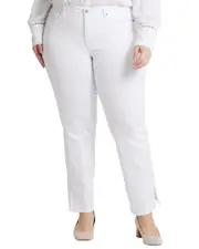 NYDJ Plus Barbara Optic White Bootcut Jean