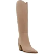 Steve Madden Croft Pointed Toe Boot (Women) Sz: 7.5 Tan Nubuck