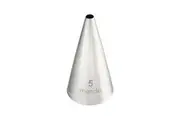 Mondo Stainless Steel #5 Round Piping Tip Icing Cake Decorating Nozzle Silver