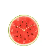 Creative Fruit Wall Clock Mute Wall Clock Quartz Wall Clock For Home Office Decorations -RED