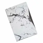 Alban Slim Passport Holder WHITE MARBLE RFID Blocking and POCKET Slot in Back