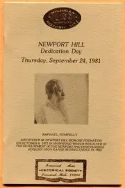 Ironwood MI Newport Hill Dedication Day 1981 Souvenir Booklet Raphael Pumpelly