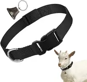 Goat Show Collar - Adjustable Sheep Collars Set - Anti-Lost Loud Grazing Bell, Livestock Accessories for Sheep, Cow,Pet Goat