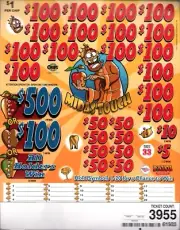 Pull Tab Tickets - Chip Tickets -Holder - Game - Midas Touch