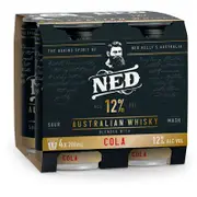 Ned Australian Whisky & Cola 12% Can 200mL
