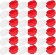PRETYZOOM 50Pcs Empty Round Capsules 75mm Vending Machine Capsules Small Clear Twisted Round Balls for Home Party Favors