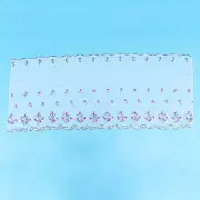 Short Sheer Curtains for Windows Purple Kitchen Country Lace