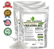 TWO PACKS 500g (1.1 lb) CREATINE HYDROCHLORIDE (HCL) US PHARMACEUTICAL GRADE