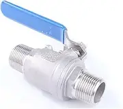 Shut-Off Valve Lsolation Valve, 1pcs 1/4" 3/8" 1/2" 3/4" 1" 2" BSPT Male Full Port Shut Off Ball Valve, 304 Stainless Steel Water Gas Oil(1)