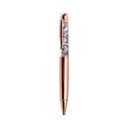 Luxury 1.0mm Metal Bling Sequin Ballpoint Pen Signature Writing Pens Black Ink S