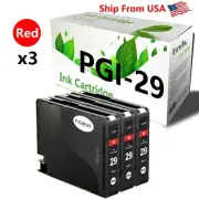 (3PK,Red) PGI-29 PGI 29 PGI29 Ink Cartridge for PIXMA Pro1 Printer