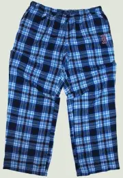 BOSTON RED SOX Plaid Flannel WOMEN's Lounge Pants with Embroidered B