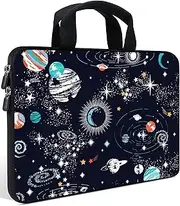 AMARY14 15 15.4 15.6 inch Laptop Handle Bag Computer Protect Case Pouch Holder Notebook Sleeve Neoprene Cover Soft Carrying Travel Case for Dell Lenovo Toshiba HP Chromebook ASUS Acer (Galaxy)