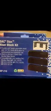Riser Block Kit For Height Adjustable Monitor Stand 3 Piece