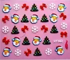 2023 Santa Christmas Tree Snowflake Nail Art Sticker Decal Decoration Manicure