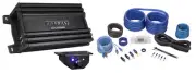 Hifonics HCM-1500.1D 1500w Mono Amplifier Mini 1 Ohm Class D Car Amp + Wire Kit