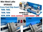 Mini Metal Lathe UPGRADE Cross-Feed Cover/ Chip Gaurd 7x10,12,14,16 8x14, 8x16