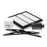 Sakura Front Wiper Blades & Filter Service Kit for Mitsubishi Pajero NJ NK 3.0L