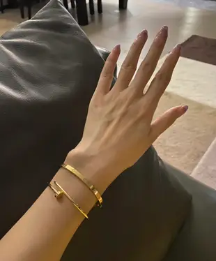 Cartier 細版釘子手環 黃金 15號