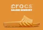 New Crocs Pollex Slide Salehe Bembury Citrus Milk Orange, Size 7 Mens/ 9 Womens