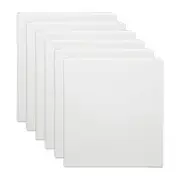 6x Marbig Clearview 2 D-Ring Insert Binder A4 File 38mm Document Organiser White