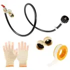 Outdoor Camping Gas Stove Propane Refill Adapter 3.94 Ft Leak Proof Propane Tank