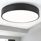 Modern Flush Mount Ceiling Light, 3-Lights Black Ceiling Light, Minimalistic Cei