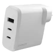 [CY4770PDWCH] PowerPlus 87W Triple Port Fast Wall Charger White,2xUSB-C PPS (87W)